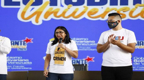 Vicepresidenta de Venezuela califica de “indiferente” reconocimiento de EE.UU. y Europa a los comicios parlamentarios Latinoamérica