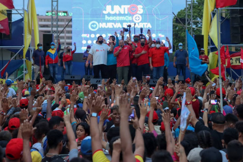 Diosdado Cabello juramentó comandos de campaña en oriente de Venezuela de cara a megaelecciones del 21-N Venezuela