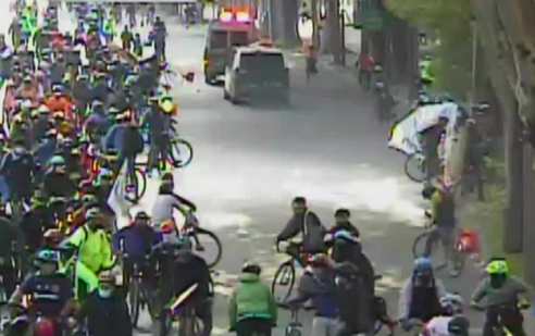 (Video) Carabineros reprimió a ciclistas durante franja horaria deportiva en Providencia Actualidad