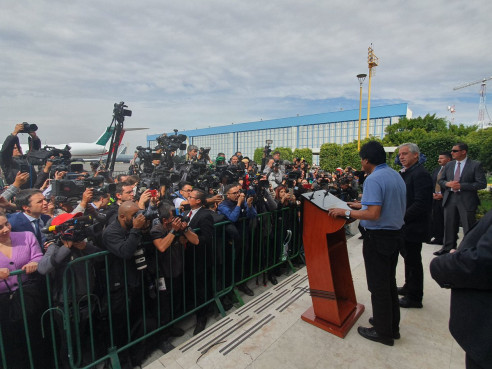 ¡Llegó Evo Morales!: 