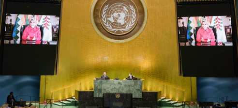 Presidenta de facto de Bolivia aseveró en la ONU que América Latina no ha superado la amenaza autoritaria Latinoamérica