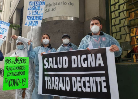 Fenats rechaza despidos del personal de refuerzo Covid: Exigen mantenerlos y aumentar el presupuesto para 2022 Chile
