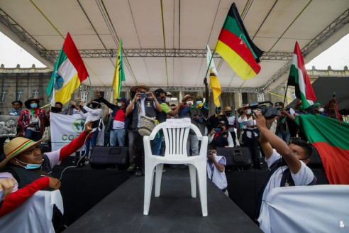 Colombia: Duque no se presentó para dialogar con la Minga Indígena en Bogotá Actualidad