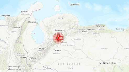 Se registra en Venezuela sismo de magnitud 5,0 Latinoamérica