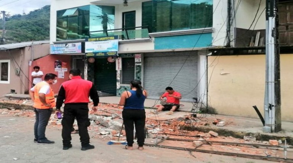 Sismo en Perú provocó afectaciones en iglesia, casas y sedes de organismos públicos de Ecuador Latinoamérica