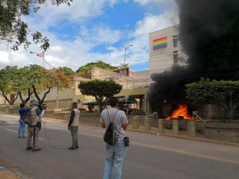 Caos en la embajada de EE. UU. en Honduras Actualidad