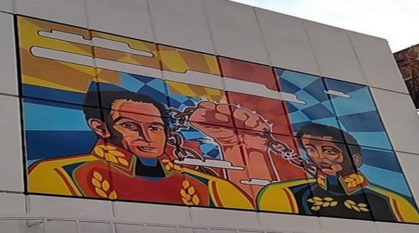 Inauguran mural de Bolívar y Petión de Katiuska Ruiz Venezuela