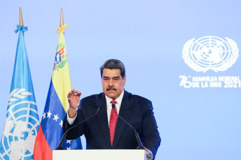 Maduro exige en la ONU que se levanten todas las