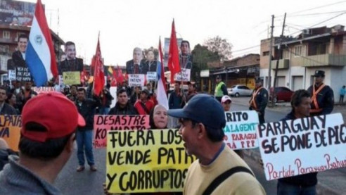 Campesinos de Paraguay insisten que se haga juicio político contra Mario Abdo Benítez Latinoamérica