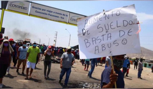 Trabajadores rechazan proyecto de Ley Agraria en Perú Actualidad