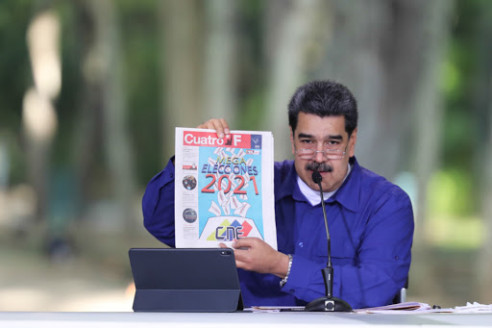 Militantes del partido de gobierno en Venezuela celebran proceso de postulación para elecciones primarias Latinoamérica