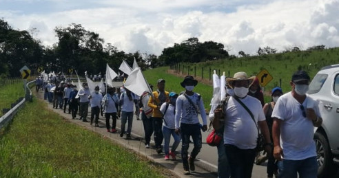 Excombatientes de FARC-EP marchan hacia Bogotá en reclamo al cumplimiento del acuerdo de paz Actualidad