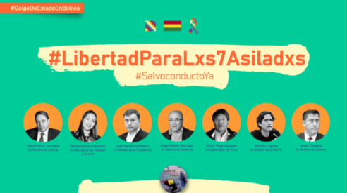 Campaña internacional por la libertad de los siete asilados en la embajada de México en Bolivia Latinoamérica