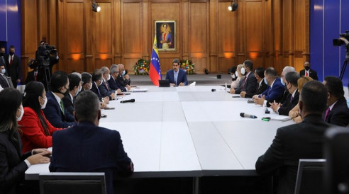 Diputados de la Asamblea Nacional y presidente Maduro hablaron sobre el diálogo en Venezuela Venezuela